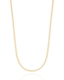 Gargantilha Rivieira Cristal Banhado a Ouro 18K - 45 cm