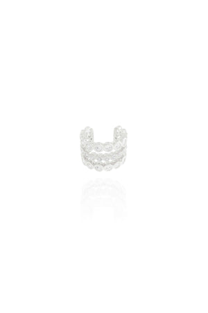 Piercing 3 Filetes Cristal Cravejado 9 mm