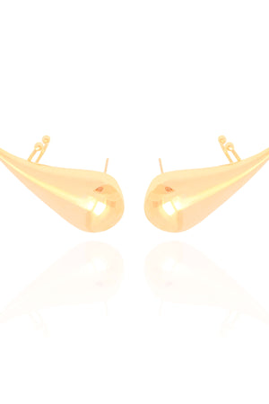 Ear Cuff Gota Lisa Banhado a Ouro 18K