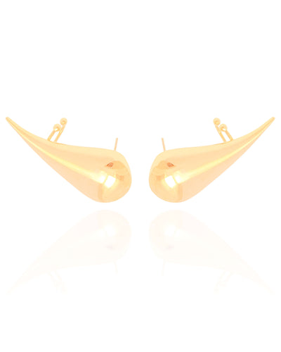 Ear Cuff Gota Lisa Banhado a Ouro 18K