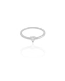 Anel Ponto de Luz Cristal Tamanho 19 Ródio Branco