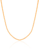 Choker Hematita Dourada 2 mm Banhado a Ouro 18K