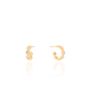 Brinco Argola Cristal 1.4 mm Banhado a Ouro 18K