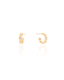 Brinco Argola Cristal 1.4 mm Banhado a Ouro 18K