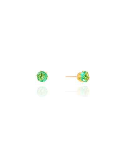 Brinco Ponto de Luz Turmalina 6 mm