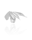 Anel Ajustável Asa Tamanho G Ródio Branco