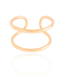 Bracelete Filetes Tubo Banhado a Ouro 18K