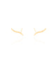 Brinco Ear Cuff Ondulado Banhado a Ouro 18k
