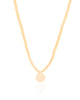 Choker Bolinhas Pingente Redondo Banhado a Ouro 18K