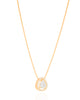 Gargantilha Veneziana Gota Cravejada Cristal Banhado a Ouro 18K - 45 cm