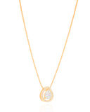 Gargantilha Veneziana Gota Cravejada Cristal Banhado a Ouro 18K - 45 cm