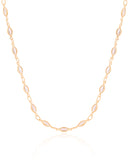 Choker Navetes Cristal Banhado a Ouro 18K