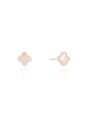 Brinco Flor Pérola 10 mm Banhado a Ouro 18K