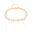 Pulseira Dupla Elos Pérolas Banhado a Ouro 18K
