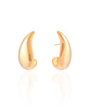 Brinco Gota Lisa 3.3 cm Banhado a Ouro 18K