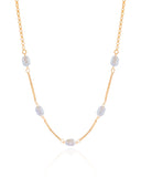 Choker Pérolas Barrocas com Veneziana Banhado  a Ouro 18K