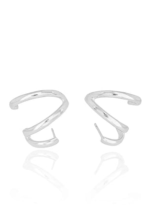 Ear Cuff Liso Ródio Branco