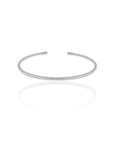 Bracelete Detalhado Ródio Branco