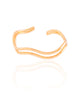 Bracelete Duplo Ondas Banhado a Ouro 18K