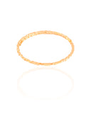 Bracelete Mola Quadrados 2 mm Banhado a Ouro 18K