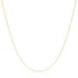 Gargantilha Longa Bolinhas 1.5 mm Banhado a Ouro 18K