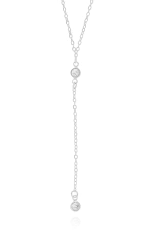 Gravata Elos Pontos de Luz Cristal 5 mm Ródio Branco