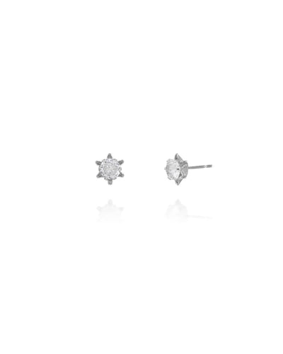 Brinco Flor Ponto de Luz Cristal