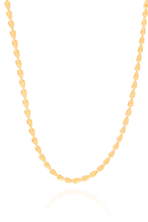 Choker Plaquinhas Lisas Douradas Banhado a Ouro 18K