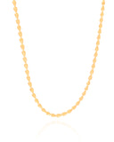 Choker Plaquinhas Lisas Douradas Banhado a Ouro 18K