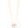 Gargantilha Veneziana Coração Cravejado Colorido Banhado a Ouro 18K - 40 cm