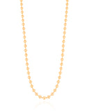 Gargantilha Bolinhas Lisas 3 mm Banhado a Ouro 18K - 40+5 cm