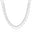Choker Dupla Elos Bolinhas Lisas Ródio Branco