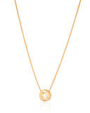 Gargantilha Filho Menino Ponto de Luz Cristal Banhado a Ouro 18K - 45 cm