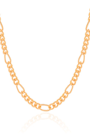 Choker Elos Detalhados Banhado a Ouro 18K