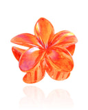 Presilha Flor Laranja Perolada
