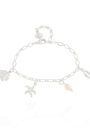 Pulseira Elos Ovais Marítimo Ródio Branco