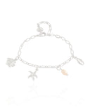 Pulseira Elos Ovais Marítimo Ródio Branco