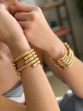 Bracelete Tubo com Bolinhas Liso