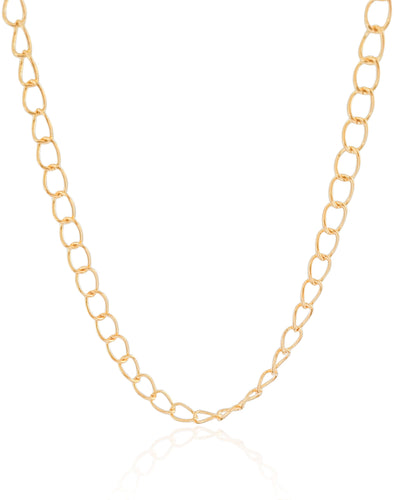 Choker Elos 7 mm Banhado a Ouro 18K - 32 cm