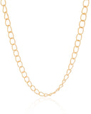 Choker Elos 7 mm Banhado a Ouro 18K