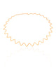Aro Fio Zig Zag 2 mm Banhado a Ouro 18K - 35 cm