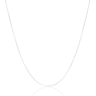 Gargantilhas Venezianas 5 x 45 + 5 cm Ródio Branco