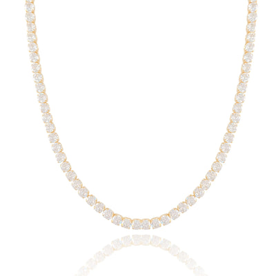 Choker Riviera Cristal Banhado a Ouro 18K