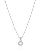 Gargantilha Veneziana Redondo Cravejado Cristal Ródio Branco - 45 cm