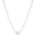 Gargantilha Veneziana Pérola 8 mm Ródio Branco - 45 cm