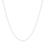 Gargantilha Grumet 2 mm Ródio Branco