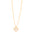 Gargantilha Veneziana Coração Cravejado Cristal Banhado a Ouro 18K - 40 cm