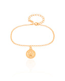 Pulseira Elos Portugueses I Love My Pet Banhado a Ouro 18K