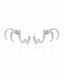 Ear Cuff Quatro Filetes Ródio Branco