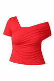 Blusa Assimétrica Drapeada